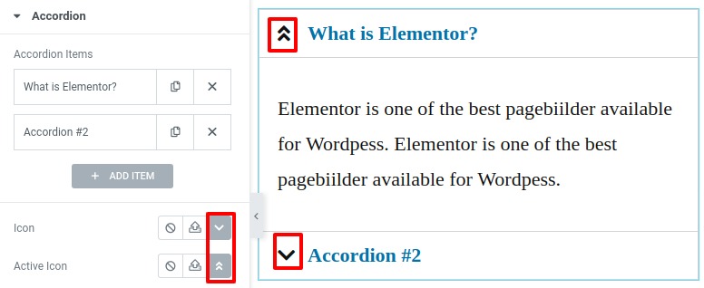 use Accordion Widget in Elementor