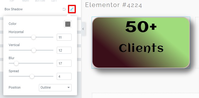 counter widget in Elementor