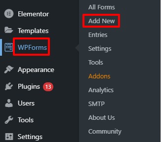 intregrate WPForm with Elementor