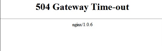 504 gateway error elementor
