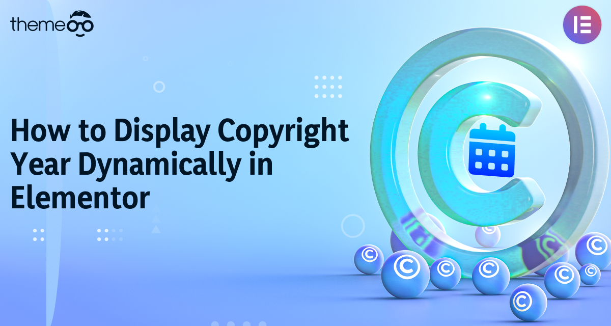 How to display copyright year dynamically in Elementor