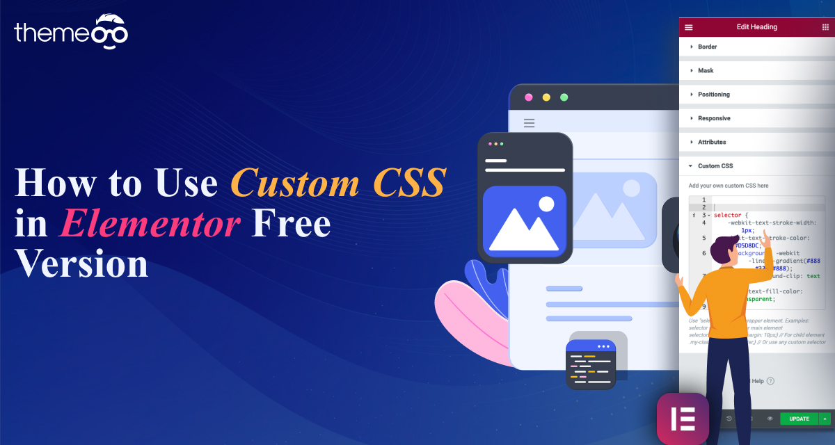 How to use custom CSS in Elementor free version